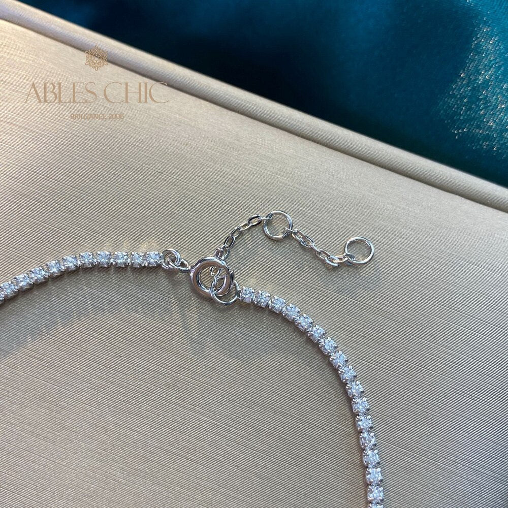 Lab Smaragd Solitär Bling Armband B0826