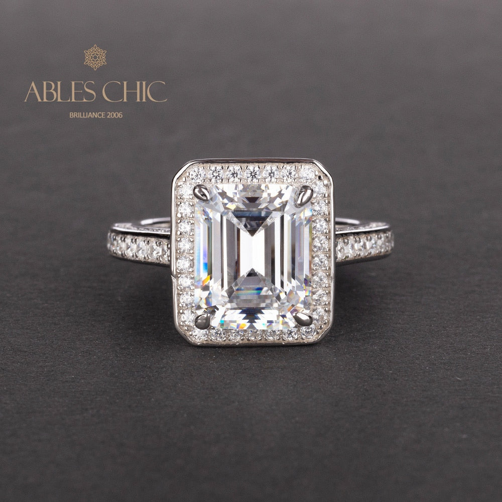 Ehering mit Labor-Smaragd R0303