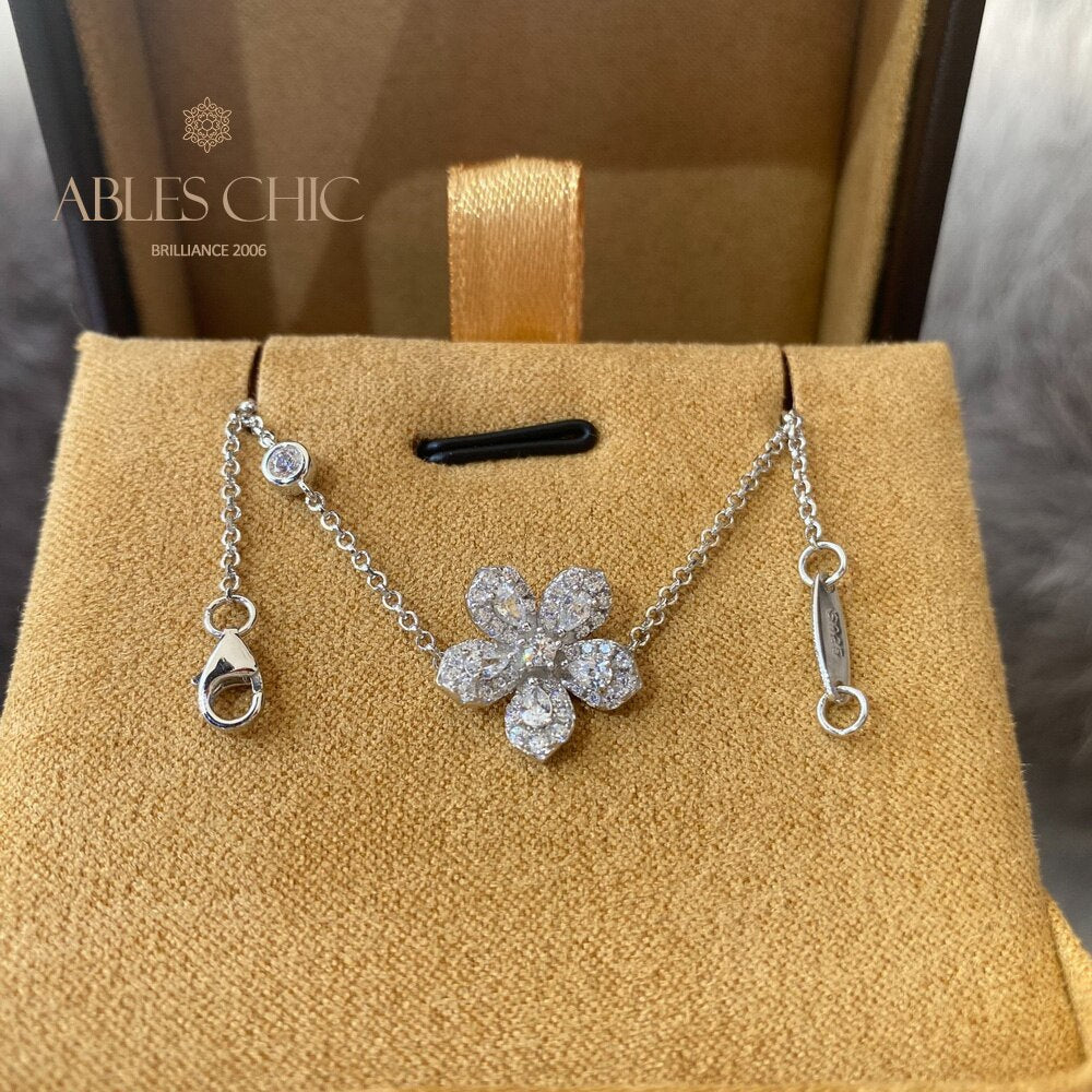 Blütenblatt Blume Hochzeit Armband B0855
