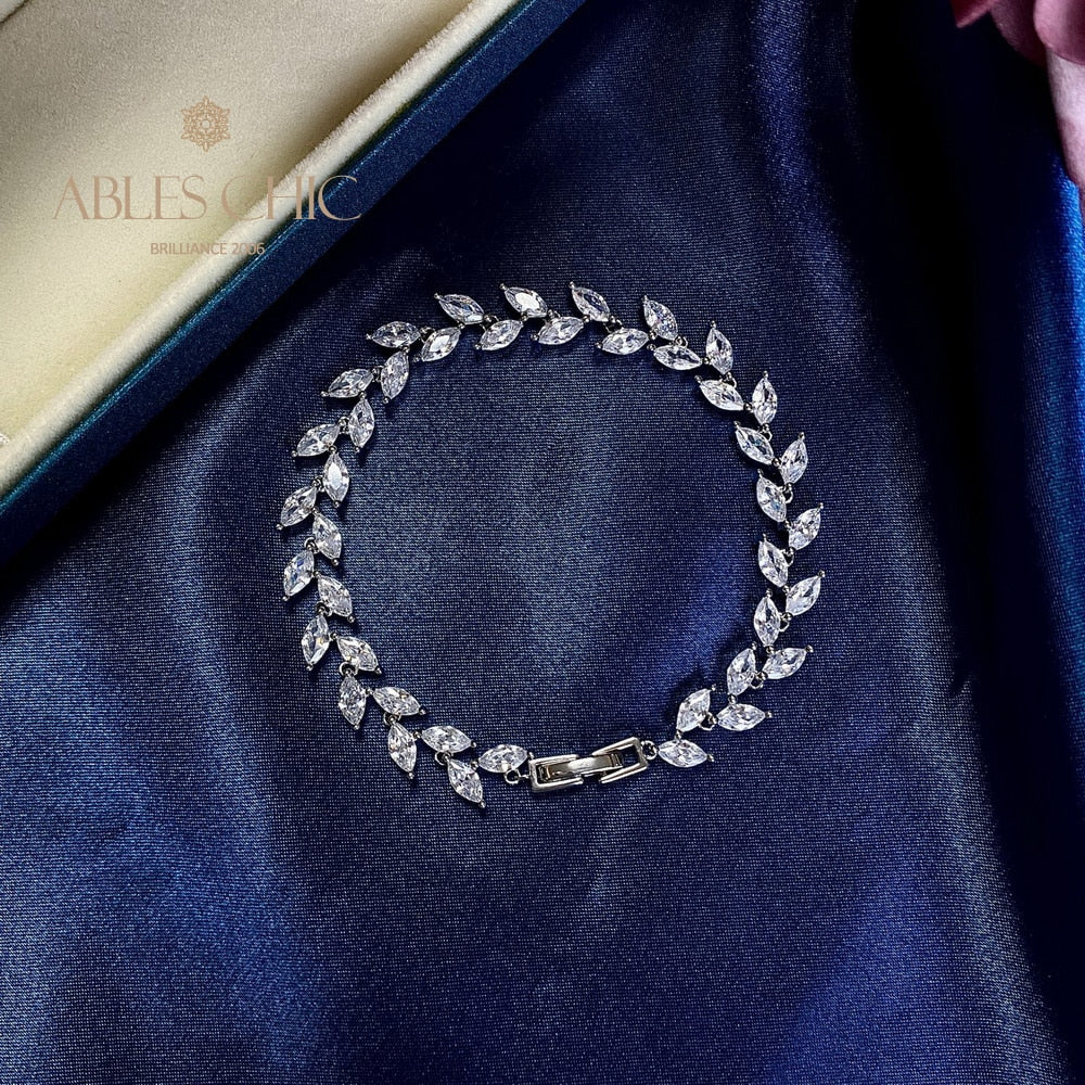 Marquise-Blatt-Armband B0827