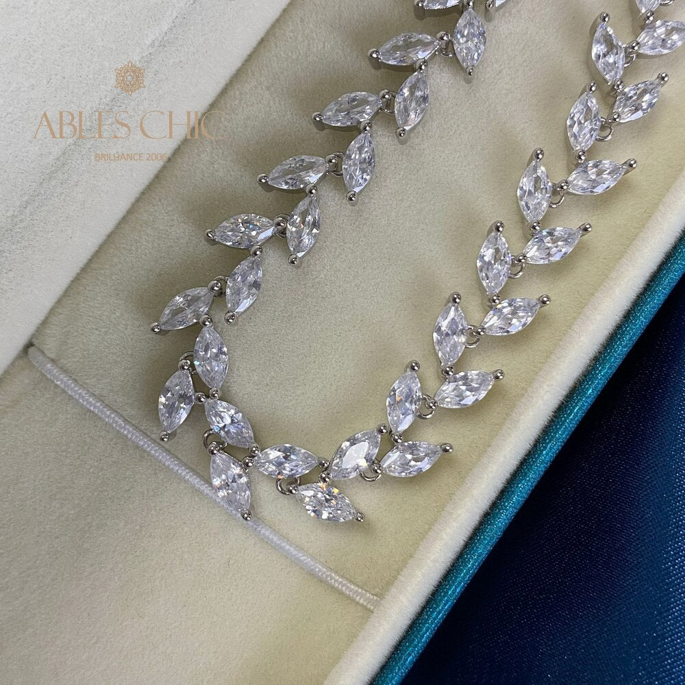 Marquise-Blatt-Armband B0827