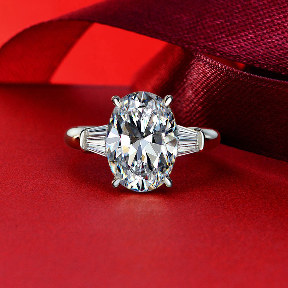 Statement-Ring mit im Labor gezüchtetem Edelstein R0378