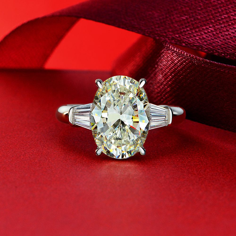 Statement-Ring mit im Labor gezüchtetem Edelstein R0378