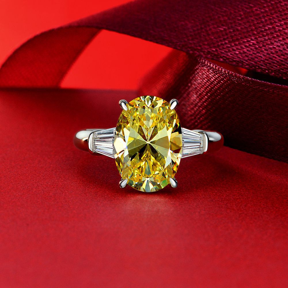 Statement-Ring mit im Labor gezüchtetem Edelstein R0378