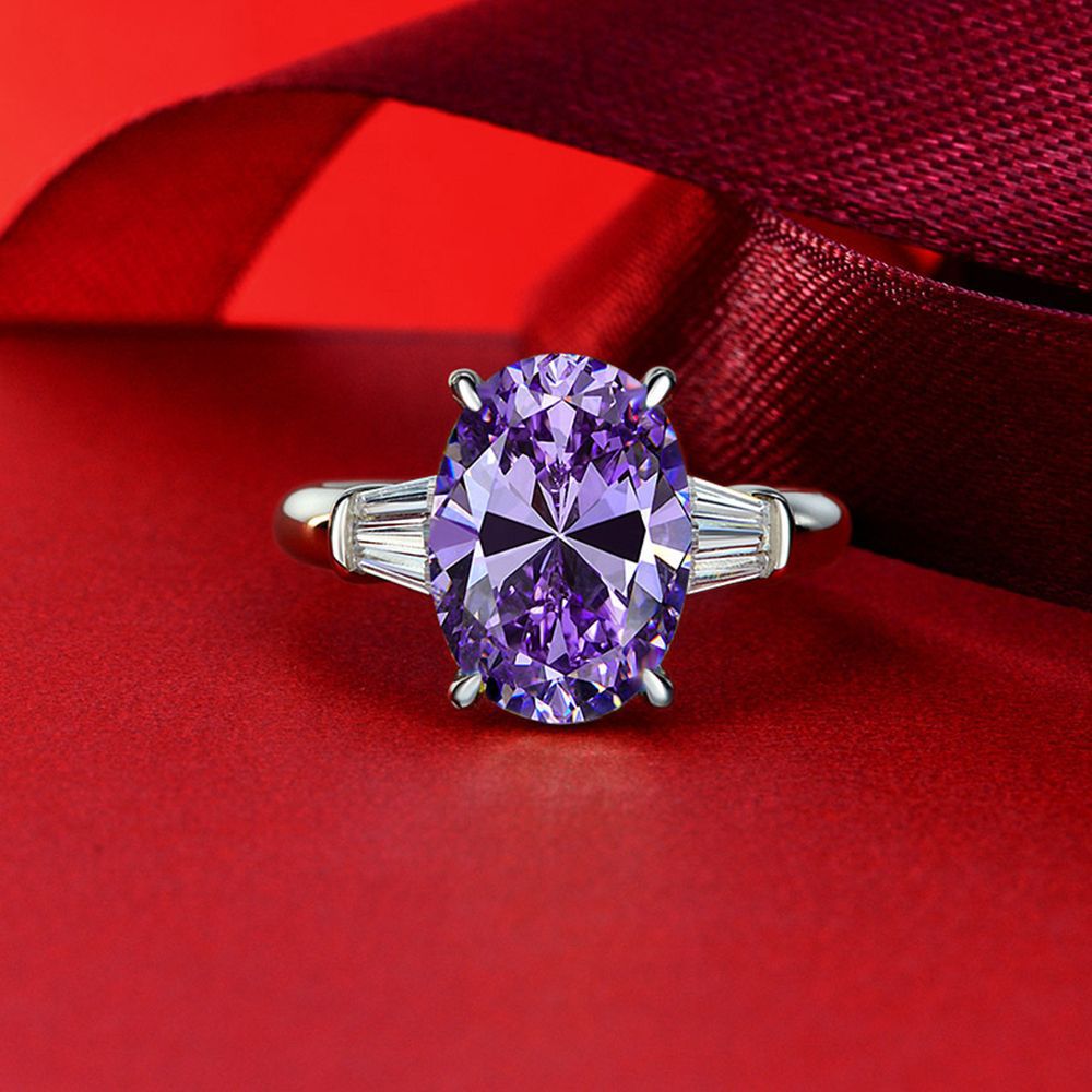 Statement-Ring mit im Labor gezüchtetem Edelstein R0378