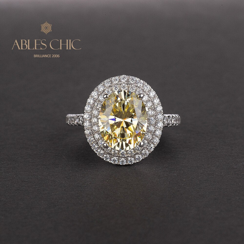 Halo-Ring mit Zirkonia-Pavé R0403