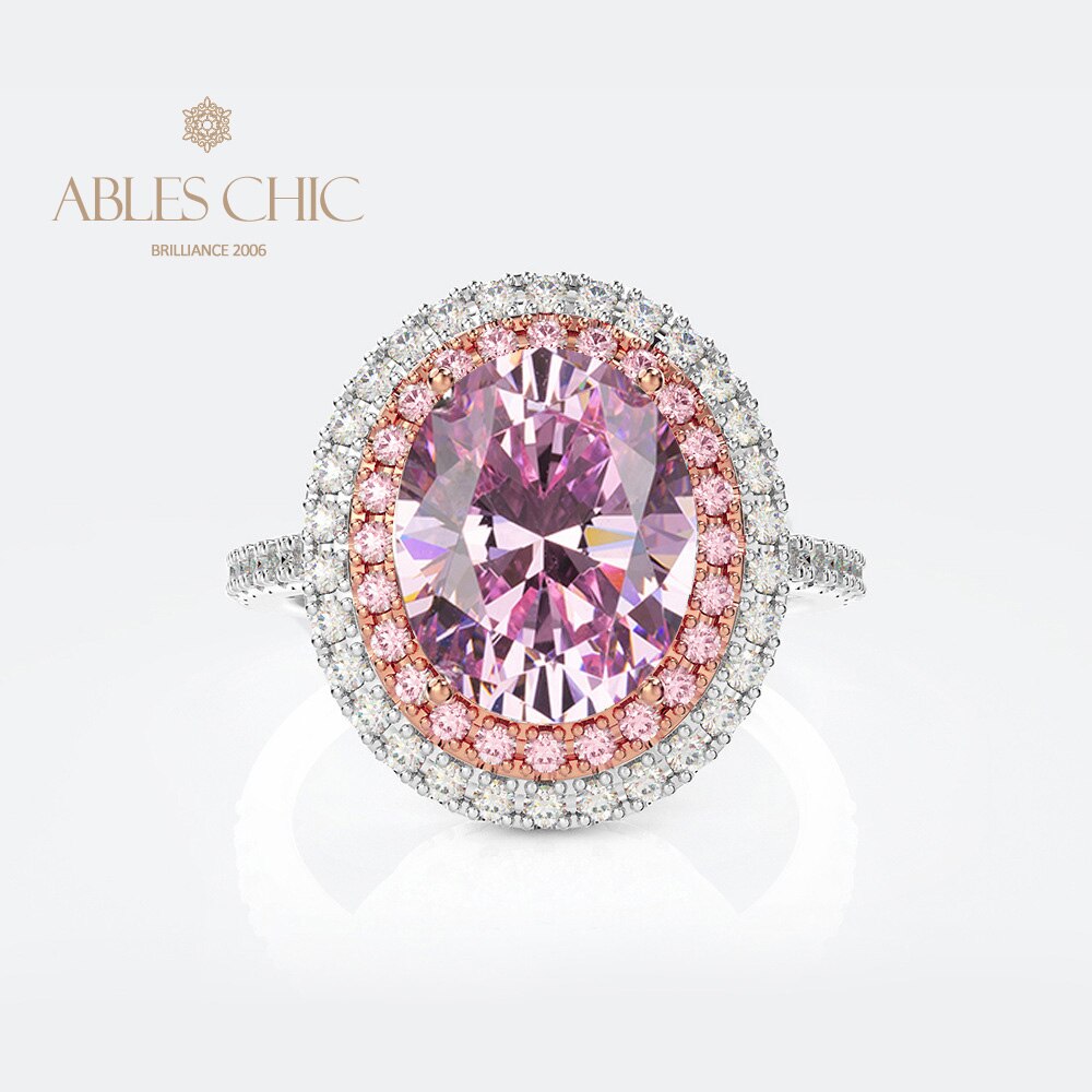 Halo-Ring mit Zirkonia-Pavé R0403