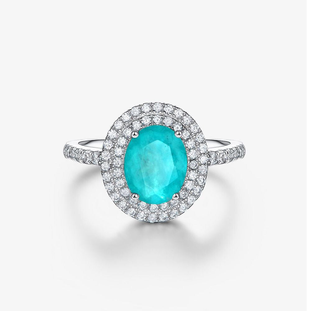 Halo-Ring mit Zirkonia-Pavé R0403