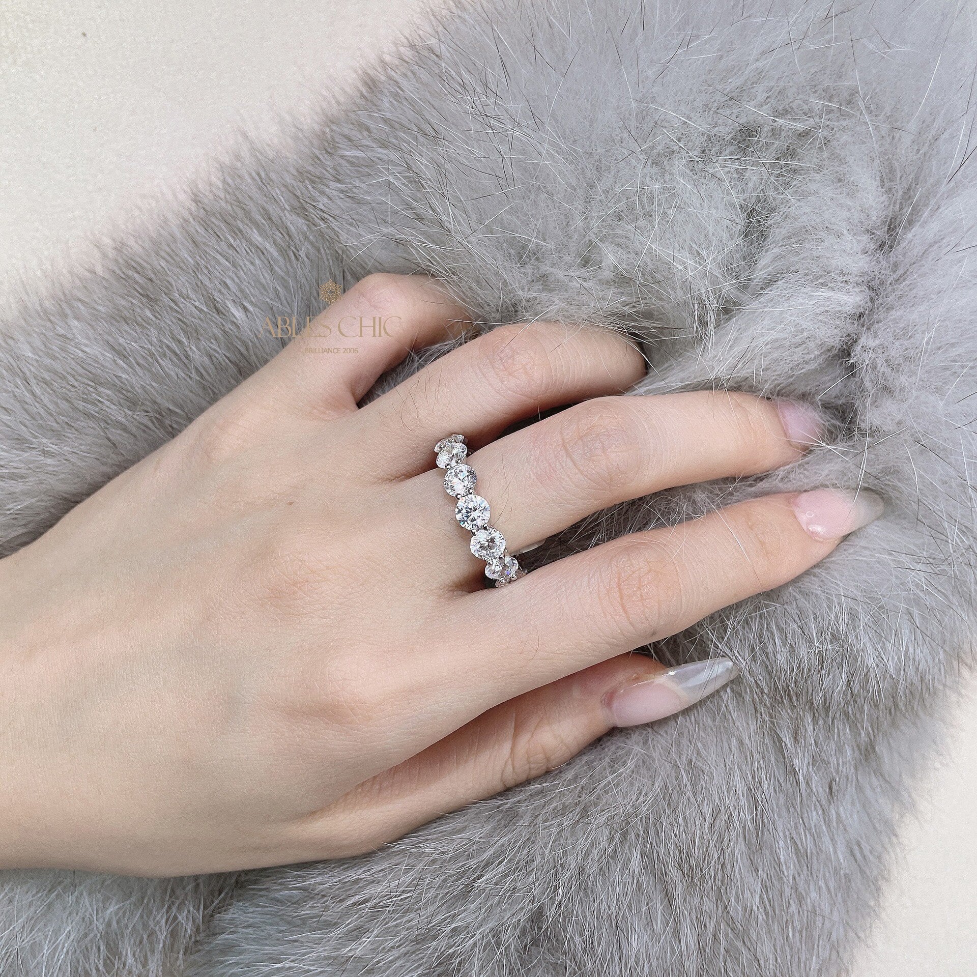 Diamanten Infinity Band Ring R1568