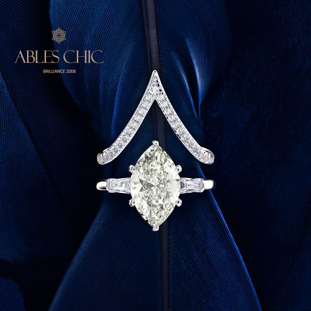 Marquise Diamant Stapelring R0304