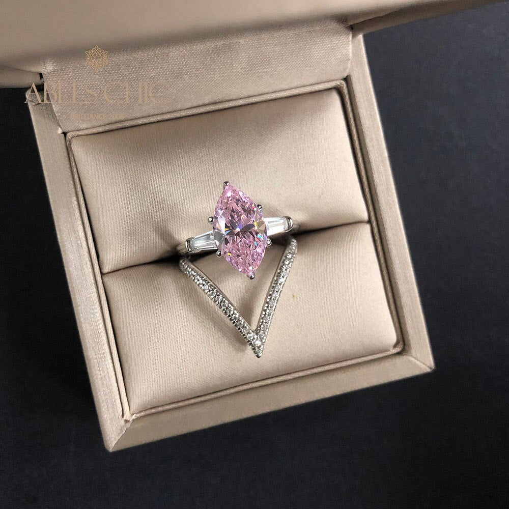 Marquise Diamant Stapelring R0304