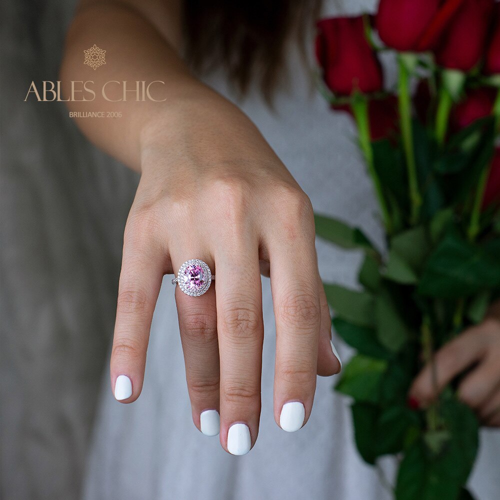 Halo-Ring mit Zirkonia-Pavé R0403