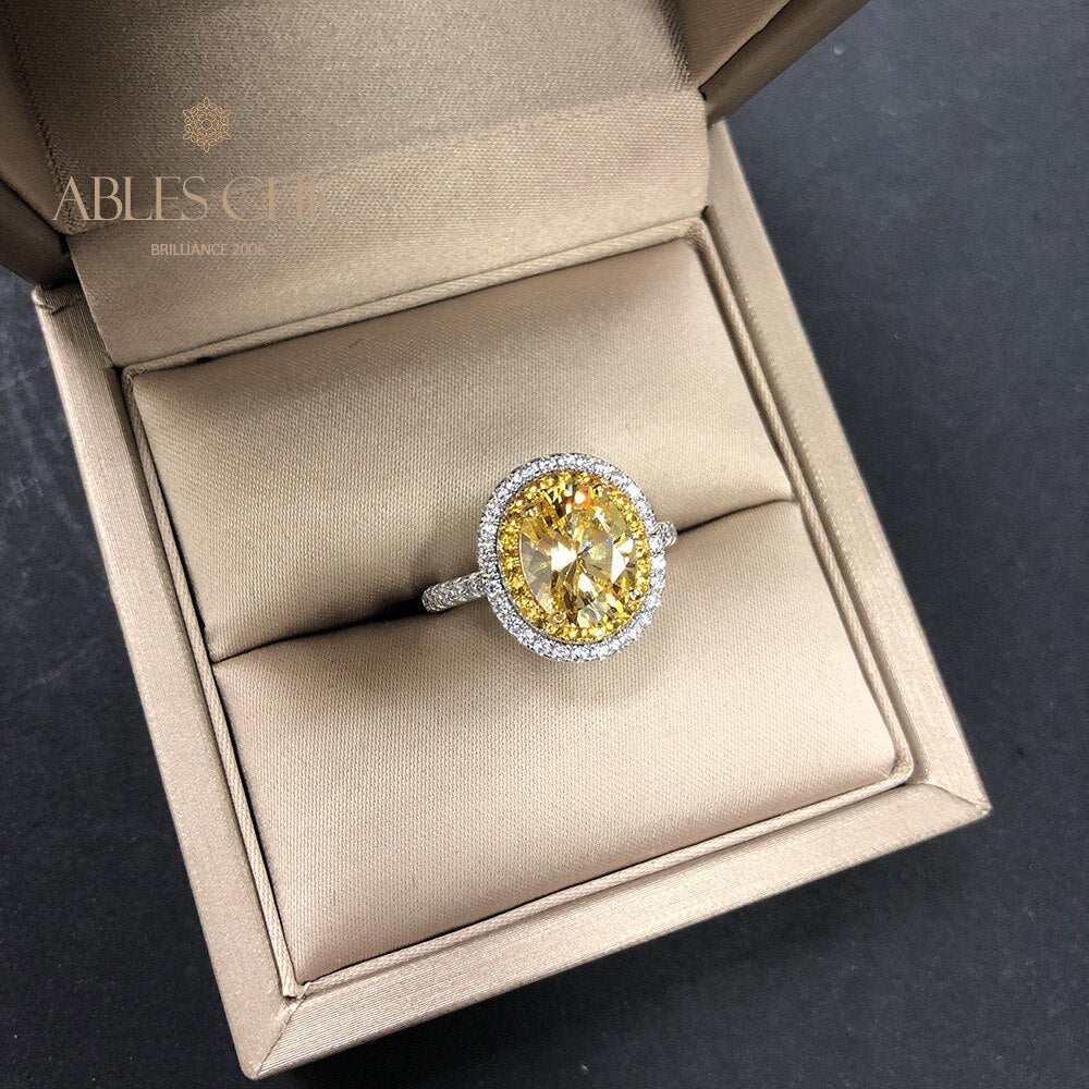 Halo-Ring mit Zirkonia-Pavé R0403