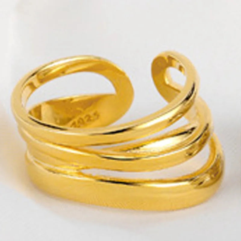 3-Streifen-Breiter Ring R1161