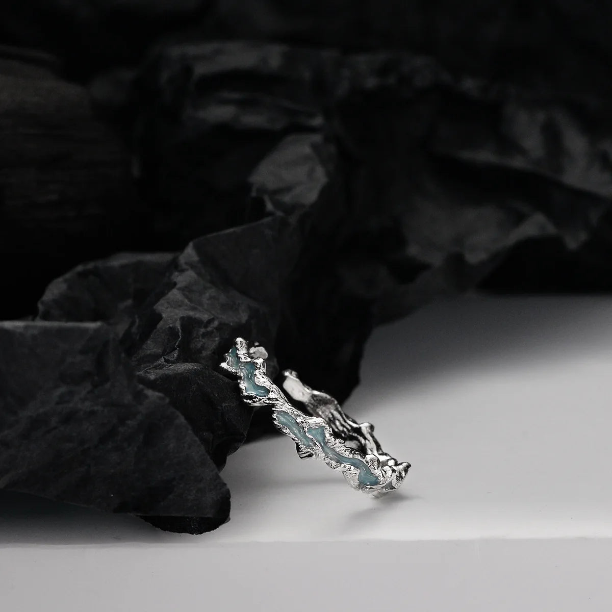 Original Emaille Unregelmäßiger Ring R1177
