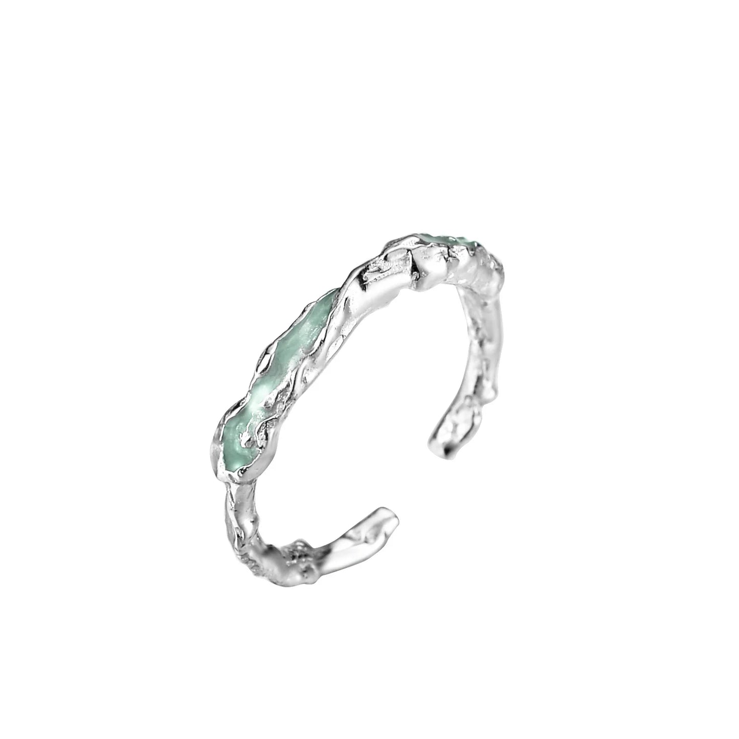 Emaille-Ring mit Alien-Element R1201