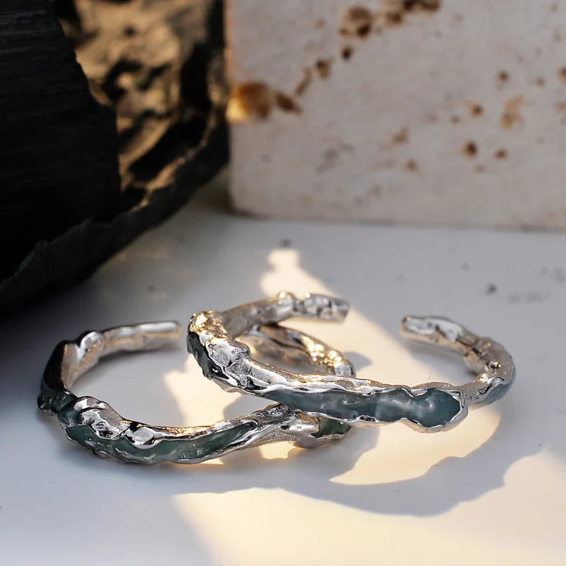Emaille-Ring mit Alien-Element R1201