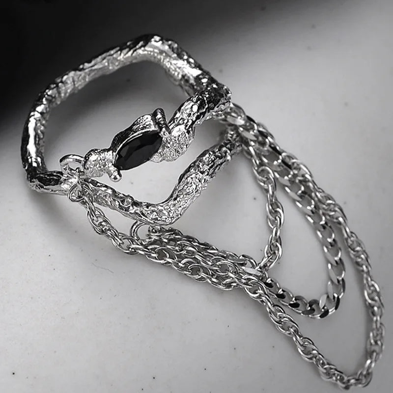 Lange Ketten Unregelmäßiger Ring R1169
