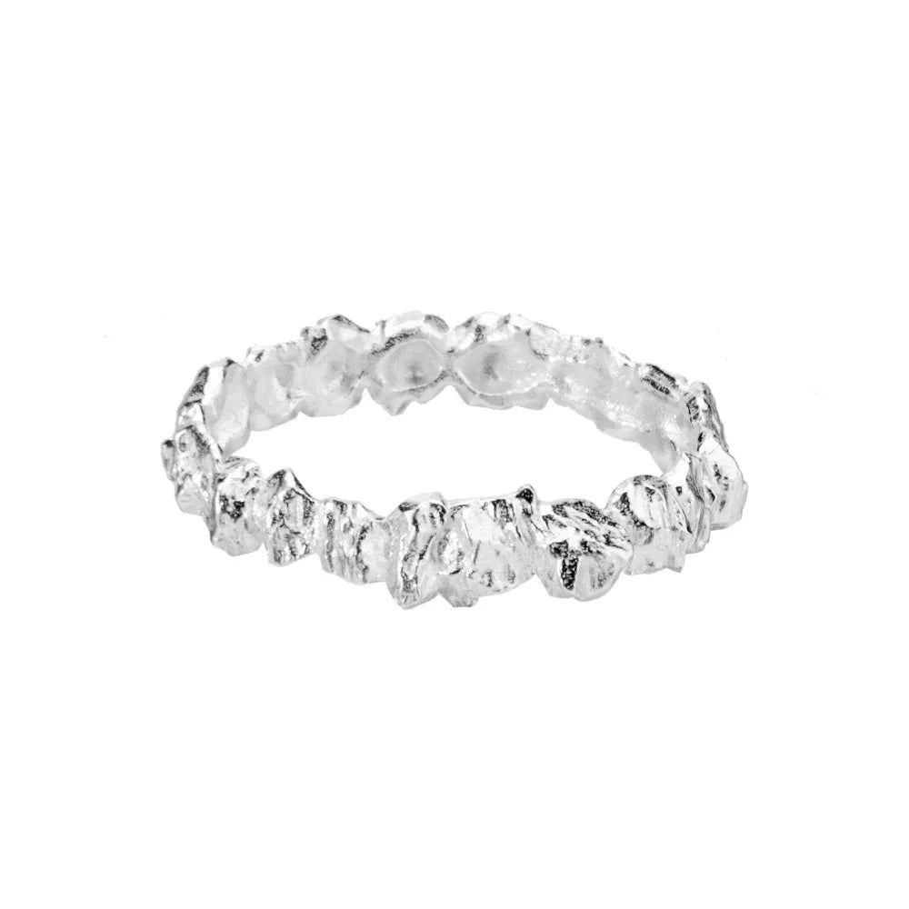 Robuster Ring mit Alien-Textur R1253