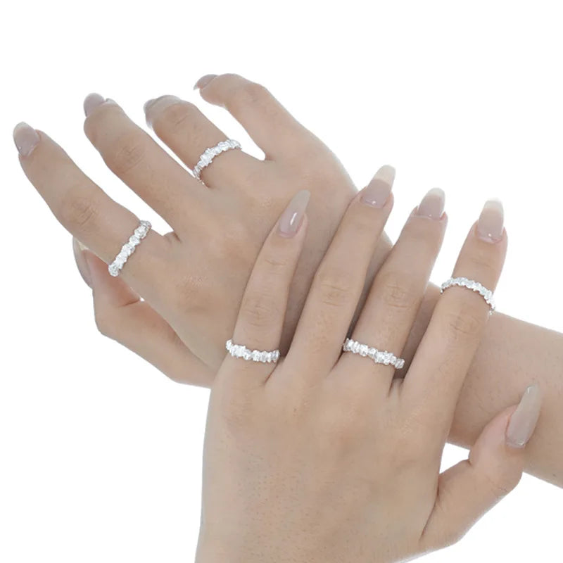 Robuster Ring mit Alien-Textur R1253