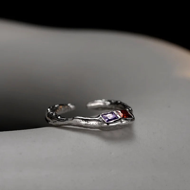 Textur CZ Ring R1277