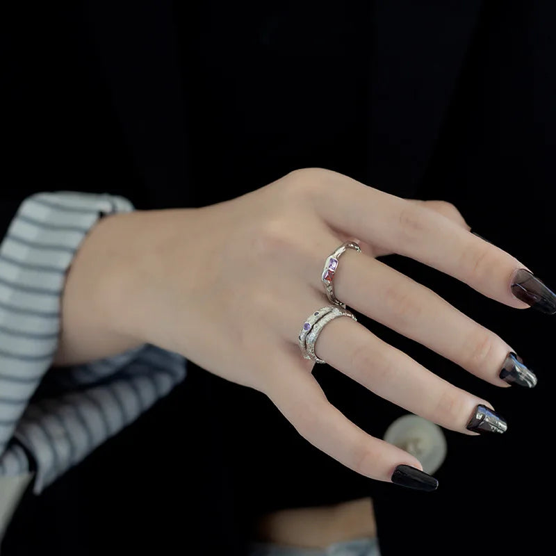Textur CZ Ring R1277
