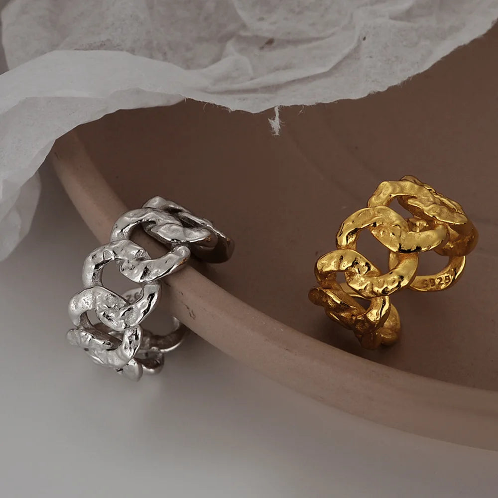 Gehämmerter Ring mit geschlagenen Gliedern R14