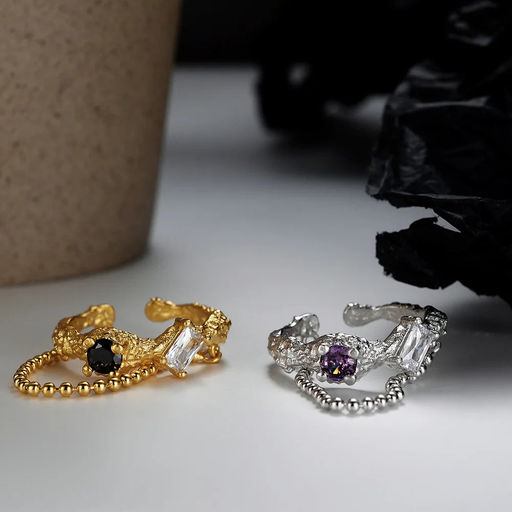 CZ-Kette Unregelmäßiger Ring R1185