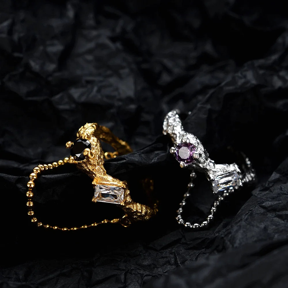 CZ-Kette Unregelmäßiger Ring R1185