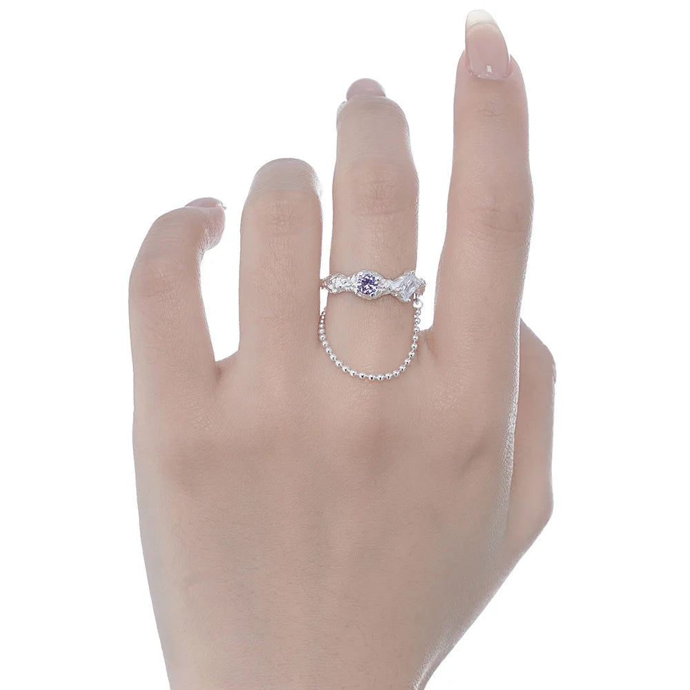 CZ-Kette Unregelmäßiger Ring R1185