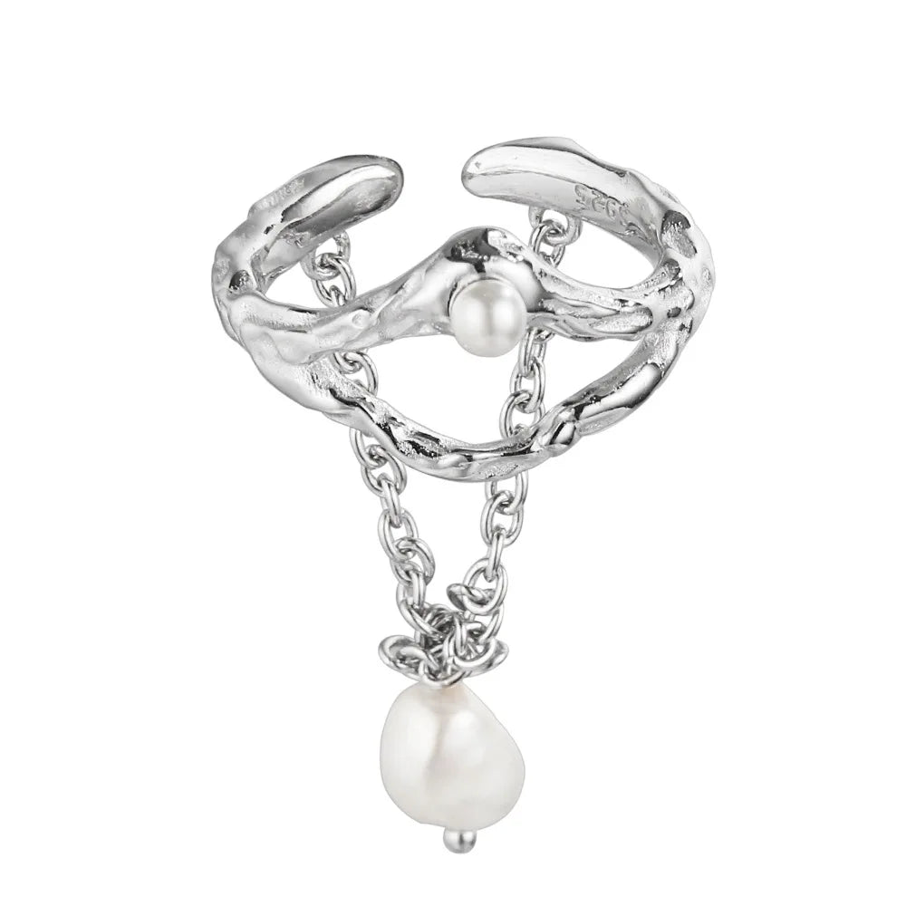 Halloween-Ring mit Perlenkette R1220