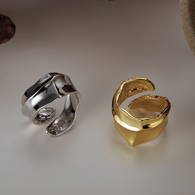 Klobiger unregelmäßiger offener Ring R1066