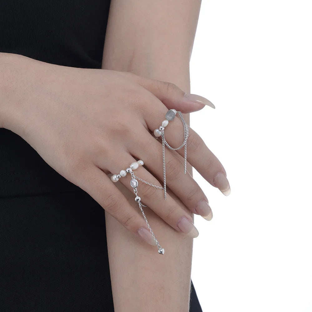 Designer Perlenquastenring R1174