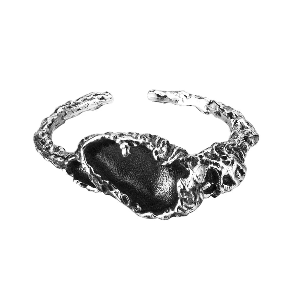 Designer-Ring mit unregelmäßiger Emaille R1175