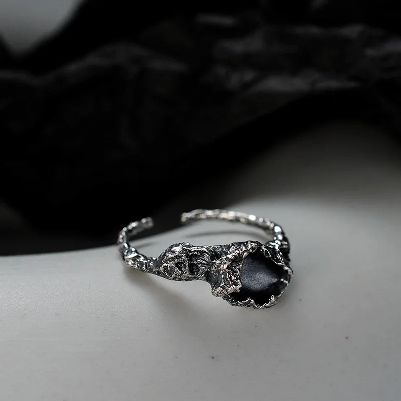 Designer-Ring mit unregelmäßiger Emaille R1175