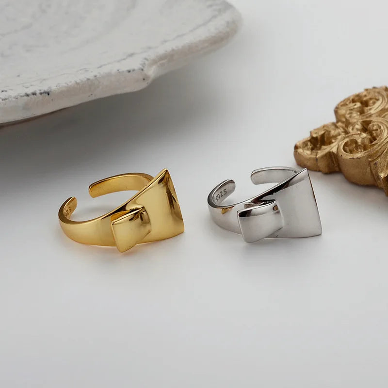 Gefalteter klobiger Ring R1038