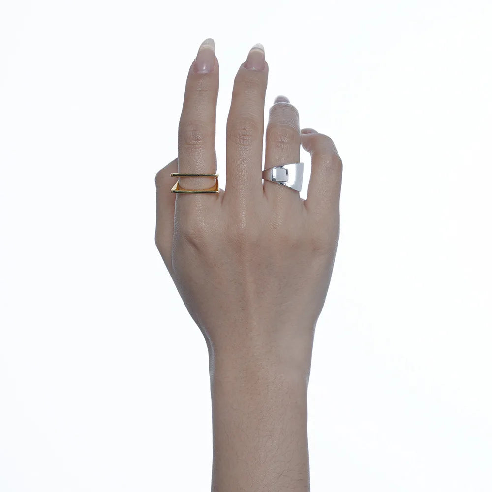 Gefalteter klobiger Ring R1038
