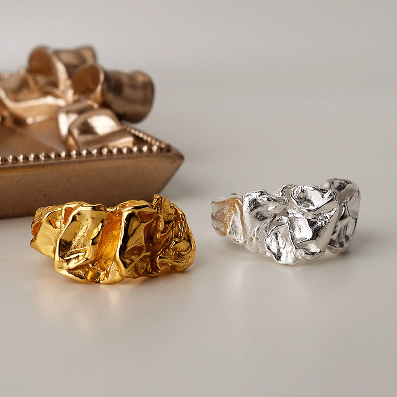 Offener Ring mit zerbröckeltem Muster R1070