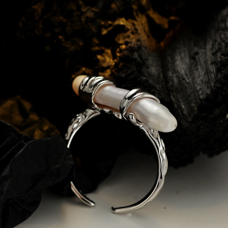 Alien Langer Barockperlenring R1224