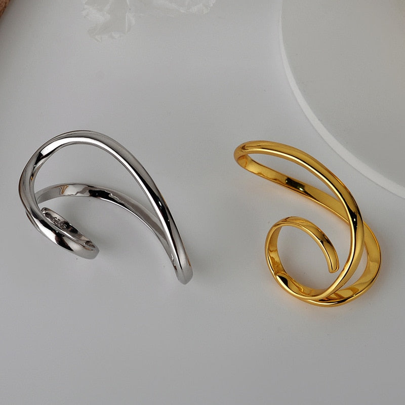 Unregelmäßiger filigraner offener Ring R1135