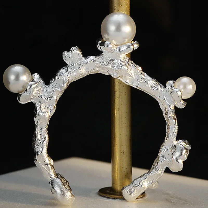 Unregelmäßiger Muschelperlenring R1215