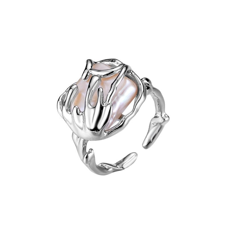 Französischer Chic Barockperlenring R1226