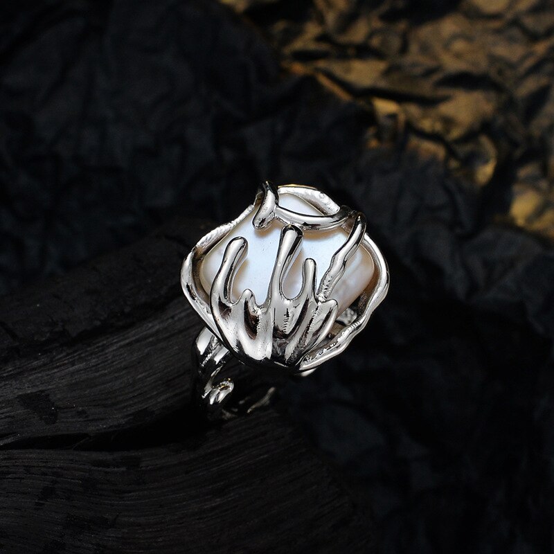 Französischer Chic Barockperlenring R1226