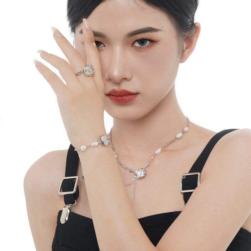 Französischer Chic Barockperlenring R1226