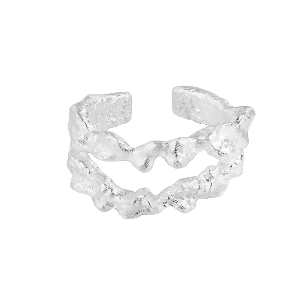 Ring mit unregelmäßiger Alien-Textur R1272