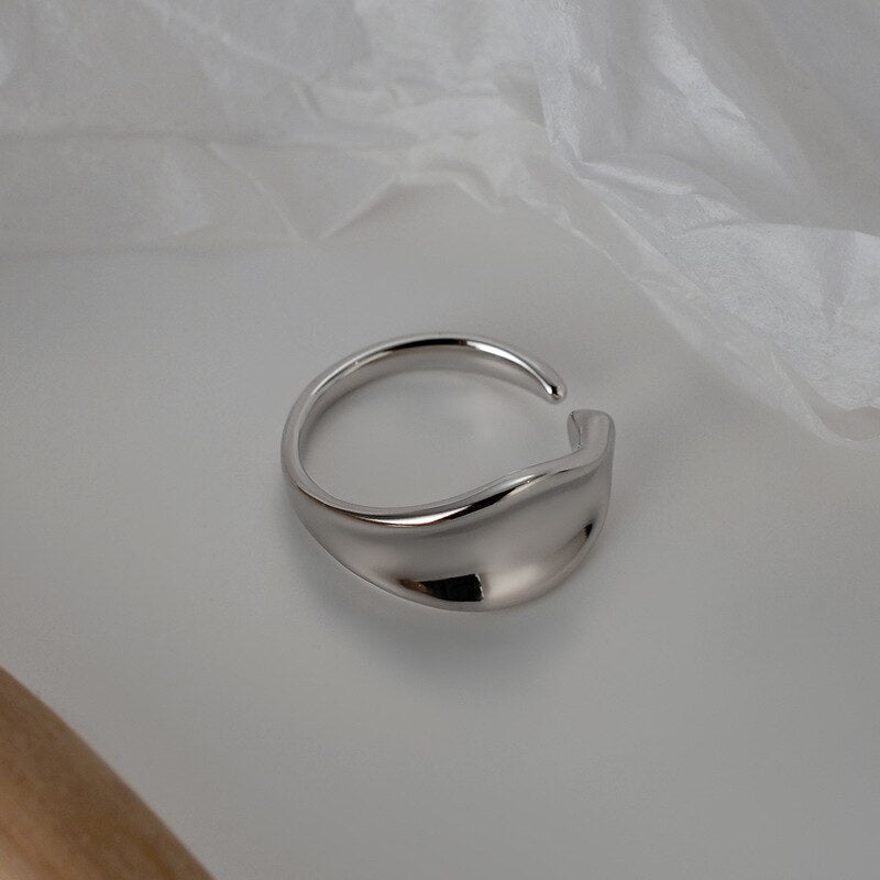 Unregelmäßiger dicker Ring Huggie Ohrringe R1044