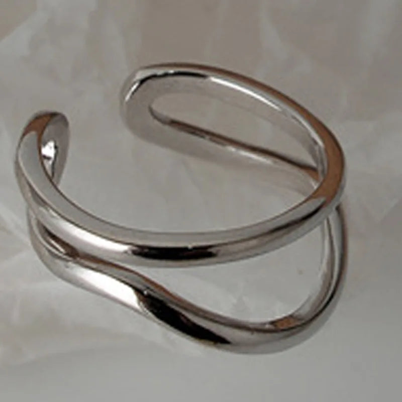 Unregelmäßiger Draht Abstrakter Ring R1116