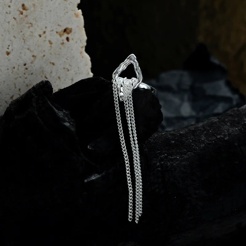 Quastenkette Herz Ohrmanschetten E1139, 1 Stück