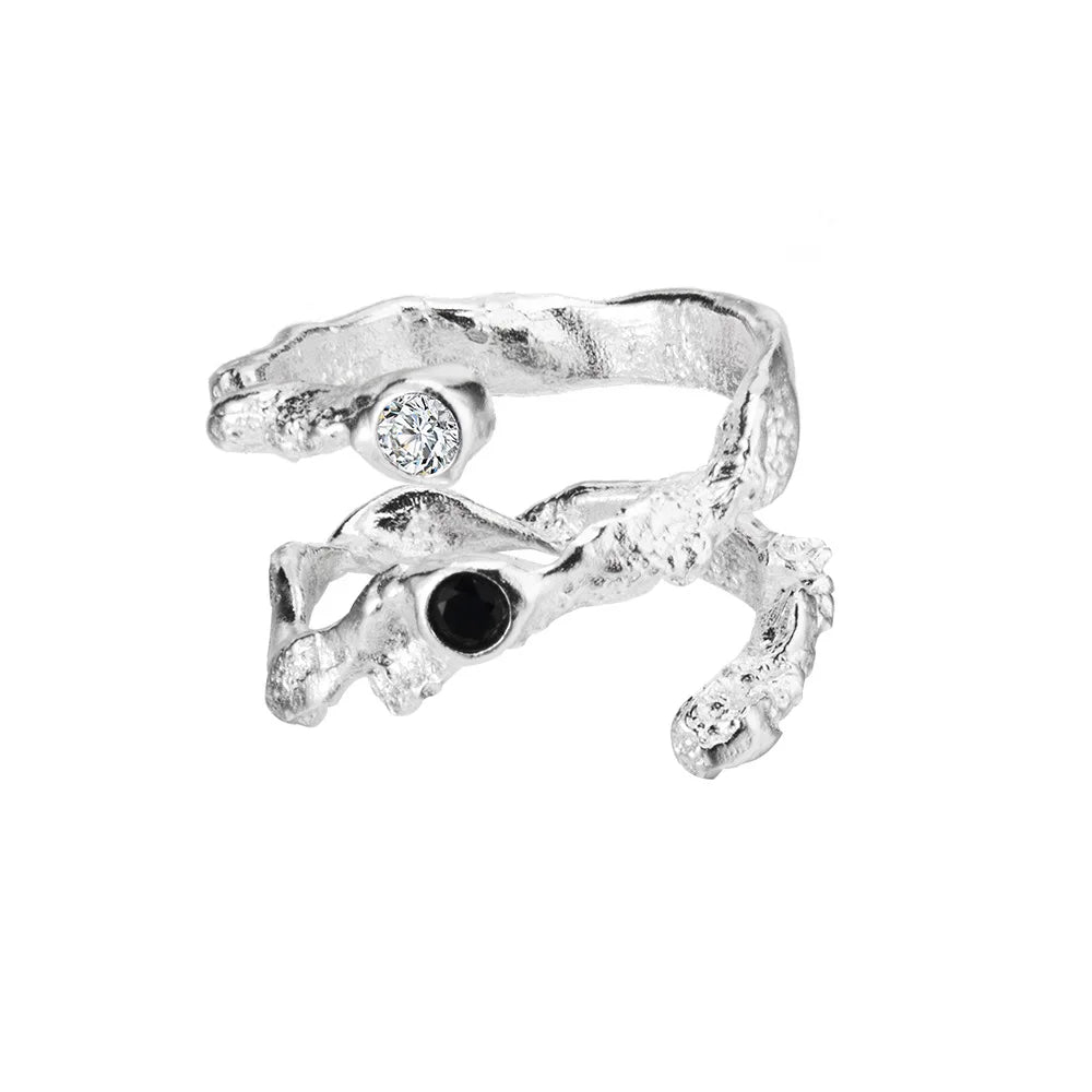 Alien-Ring mit Zirkonia-Verdrahtung R1209