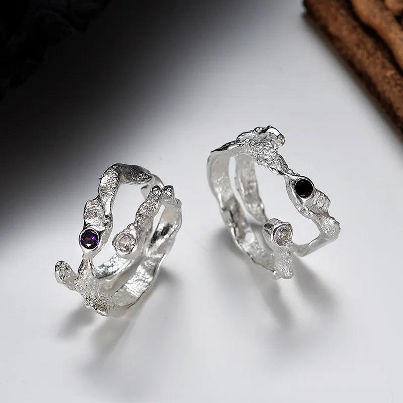 Alien-Ring mit Zirkonia-Verdrahtung R1209